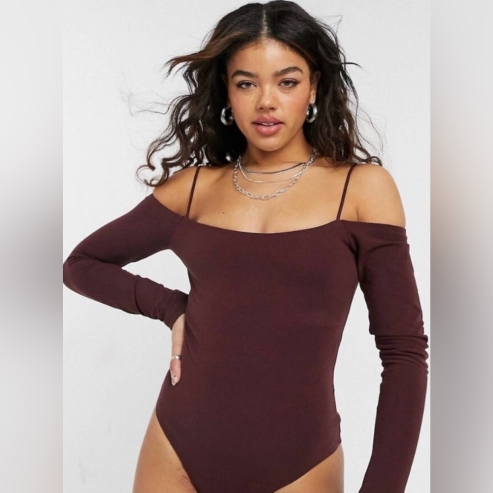 All Saints Audrey Off Shoulder Bodysuit Body Suit 6